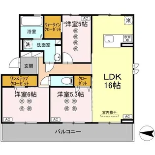 ハイムセラ八王寺【3階】の間取り