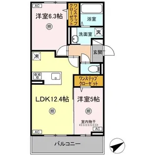 ペルへ尾ノ上【3階】の間取り
