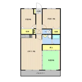 サンフラワーコーポ尾ノ上【5階】の間取り