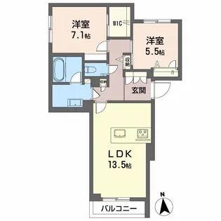 シャーメゾン ヤーティン【4階】の間取り