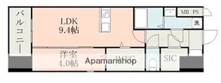 レクシア フラッツ桜町【10階】の間取り