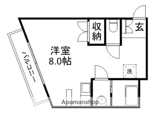 ザ・ハロー工大前【2階】の間取り