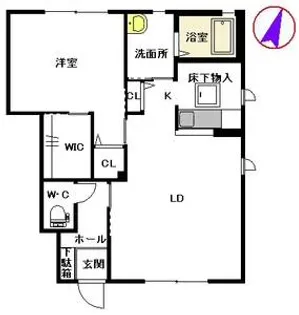 熊本県宇土市松原町【アパート】の間取り