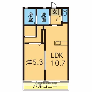 プログレスハイムⅡ【1階】の間取り