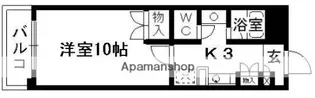 マーカス新大江【1階】の間取り