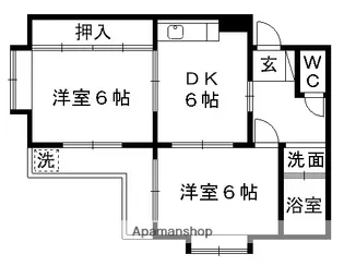迎町レジデンス【5階】の間取り