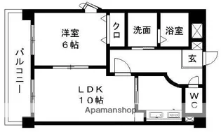 ハイムセラ船場【6階】の間取り