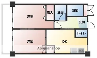 フォーエス保田窪【4階】の間取り