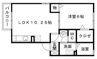 ウィルモアM&M【2階】の間取り