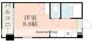 ハウベスト1番館上熊本【7階】の間取り