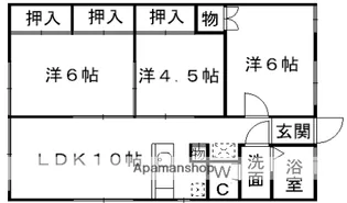 東鋼ハイツ【1階】の間取り