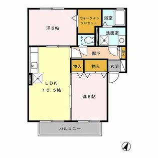 リヴェール石原【1階】の間取り