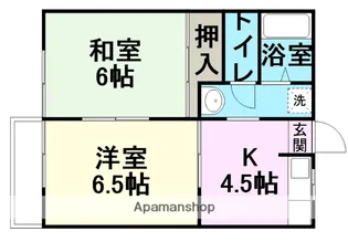 ハイツクレセント【2階】の間取り