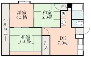 M’Sグリーンコーポ【2階】の間取り