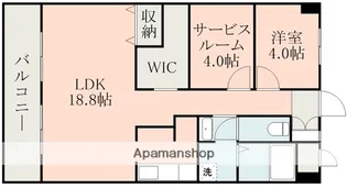 ボンヌール健軍【2階】の間取り