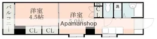 ハウズ・ラフォーレ【6階】の間取り