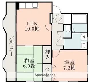 オーセンティック室園EAST【3階】の間取り
