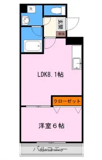 PLACE水前寺【6階】の間取り