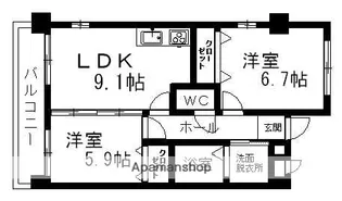 PARK WAILEA【3階】の間取り