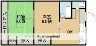 黒石ハイツ【2階】の間取り