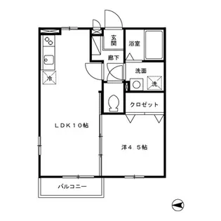 セジュールサティ【2階】の間取り