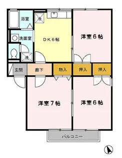 セジュールコート【2階】の間取り