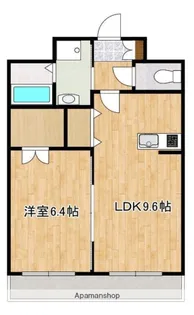 リベルテ御領【5階】の間取り