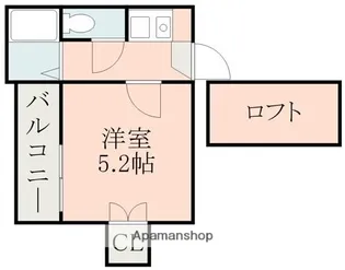 テラス東野【2階】の間取り