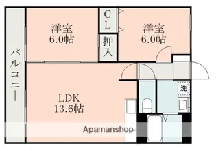 熊本県熊本市南区土河原町【マンション】の間取り