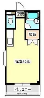 アンプルール新屋敷【2階】の間取り