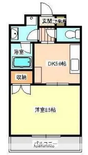 キャッスル水前寺【3階】の間取り