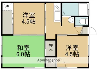 山口アパート【2階】の間取り