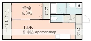 ハイリッヒ新屋敷【2階】の間取り
