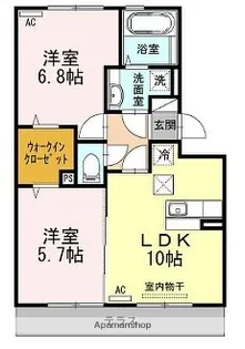 サニーホームズ88【1階】の間取り