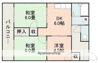 レジデンス長嶺Ⅰ【2階】の間取り