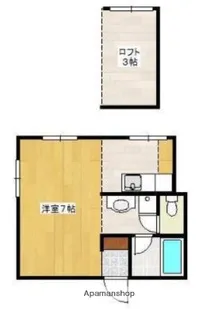 熊本県熊本市中央区黒髪5丁目【マンション】の間取り