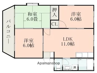 熊本県熊本市南区田迎2丁目【アパート】の間取り