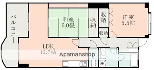 UCレジデンス小沢町【5階】の間取り