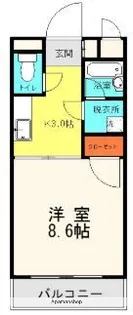 ロイヤルキャッスル【1階】の間取り