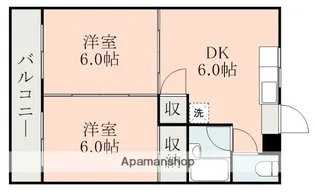 モイセスホワイトリバー【2階】の間取り