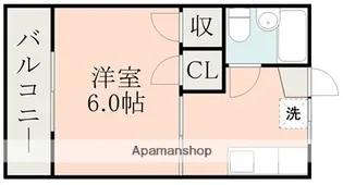 コーポれいんぼう【2階】の間取り