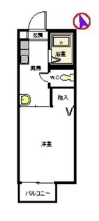 熊本県熊本市中央区帯山4丁目【アパート】の間取り