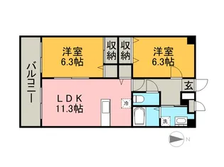 COMFORT(コンフォート)【3階】の間取り