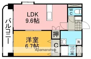 DREW一番館【1階】の間取り