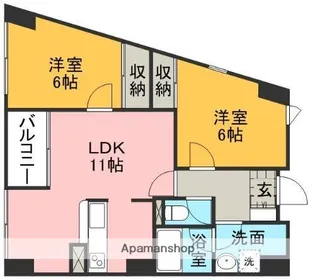 インディペンデント【2階】の間取り