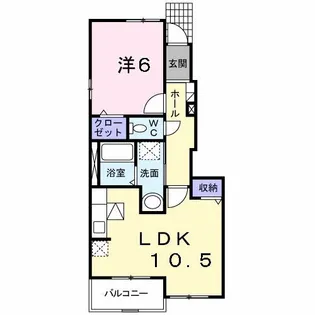 グランツA【1階】の間取り