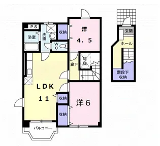 ボナール【2階】の間取り