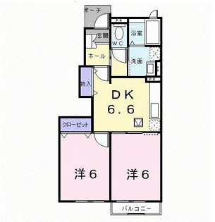 アルモニー,KU【1階】の間取り
