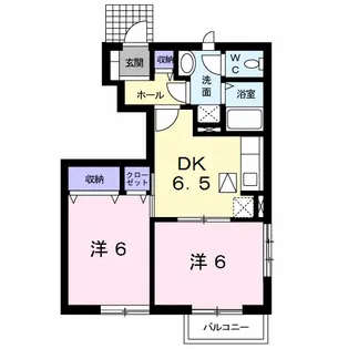 スワンA【1階】の間取り