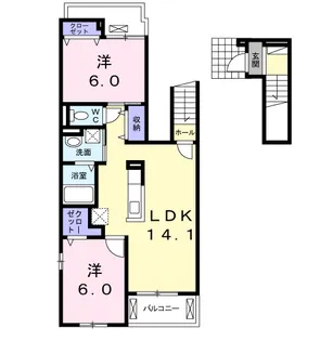 シュティル華【2階】の間取り